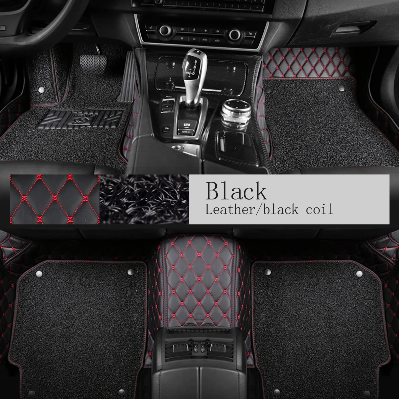 Car leather car floor mat car carpets protector floor mats for poliki