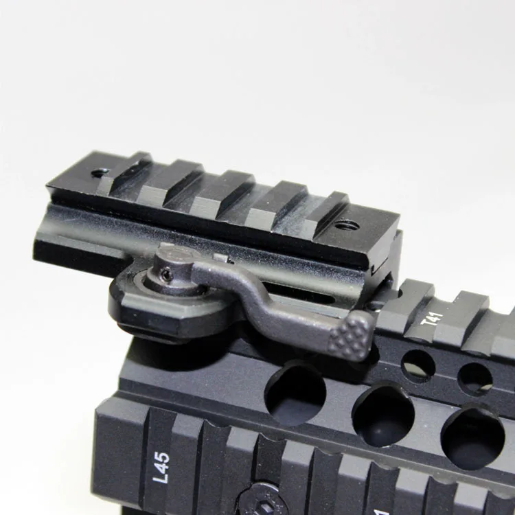 Riser Mount for Rifles with Picatinny/Weaver Rail 4 Slot Universal QD