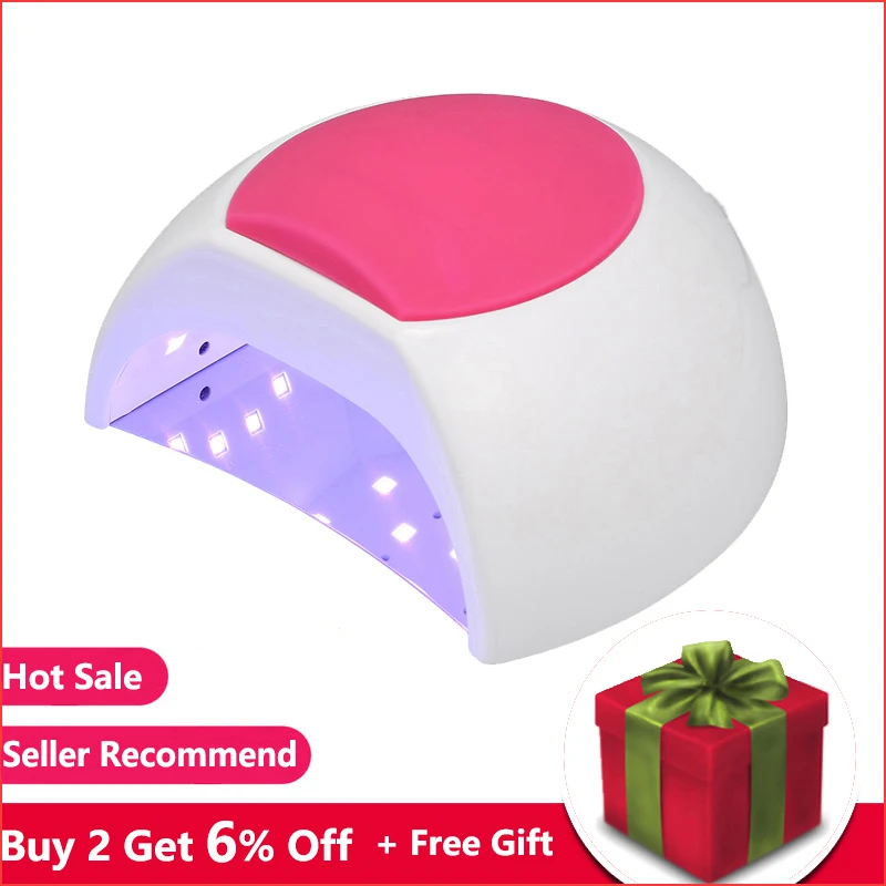 

48W Professional Nail Lamp UV Lamp Nail Dryer for UV Gel LED Gel Nail Machine Infrared Sensor Digital Timer SUN2