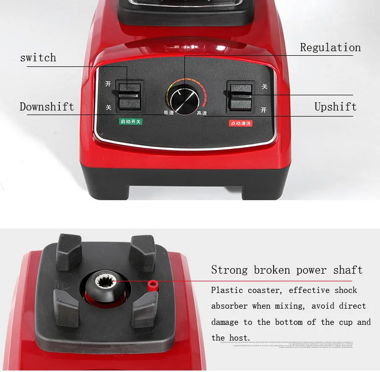 Shipule тяжелых коммерческих Класс блендер миксер соковыжималка высокое мощный кухонный комбайн ледяной коктейль бар фрукты блендер