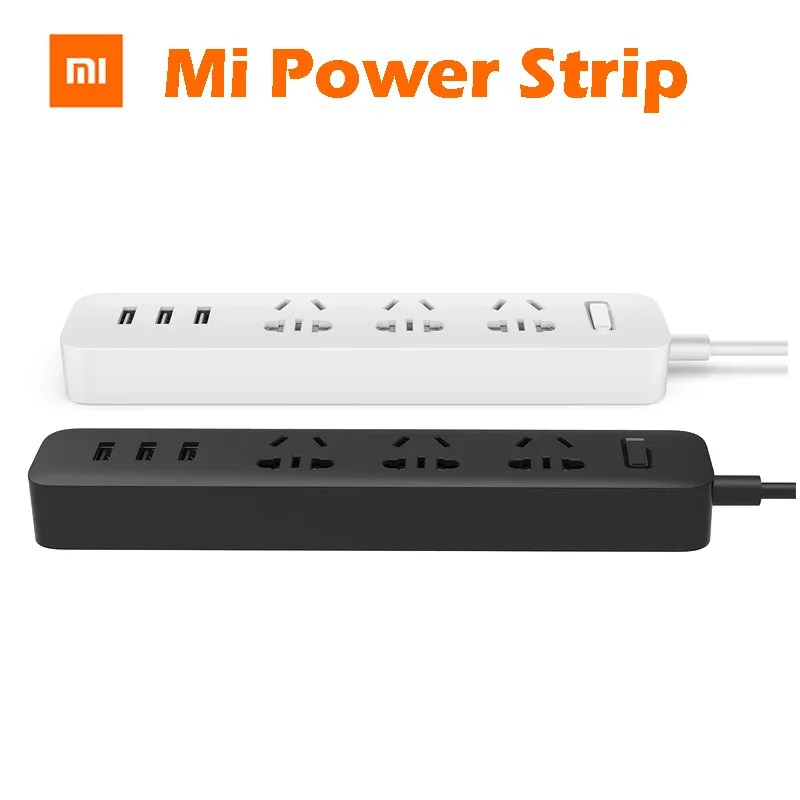 

Original Xiaomi Powerstrip Power Strip Outlet XMCXB01QM Quick Charging 3 USB Socket Patch Board Out 250V 10A 2500W 1.8M Lenght