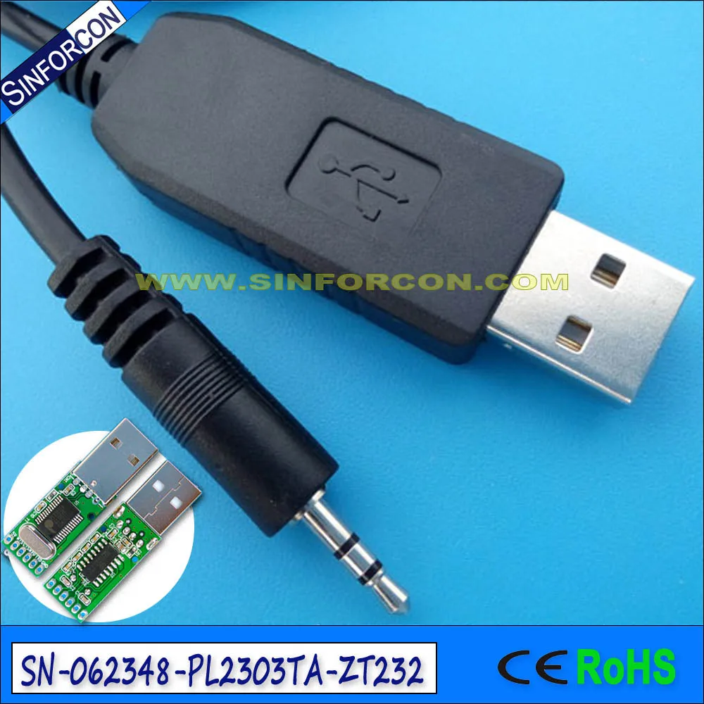 Win10 pl2303ta USB RS232 конвертер с 2 5 мм мини разъем TRS последовательный адаптер