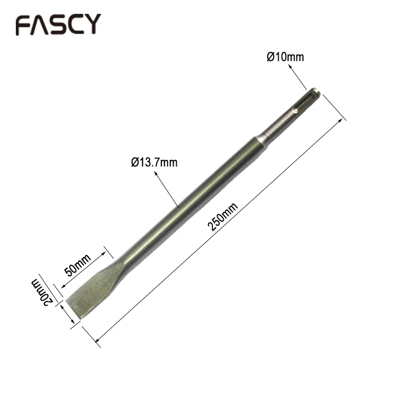 1 шт. плоское долото SDS-plus для электрического молотка каменной кладки инструмент бетона и кирпичной стены