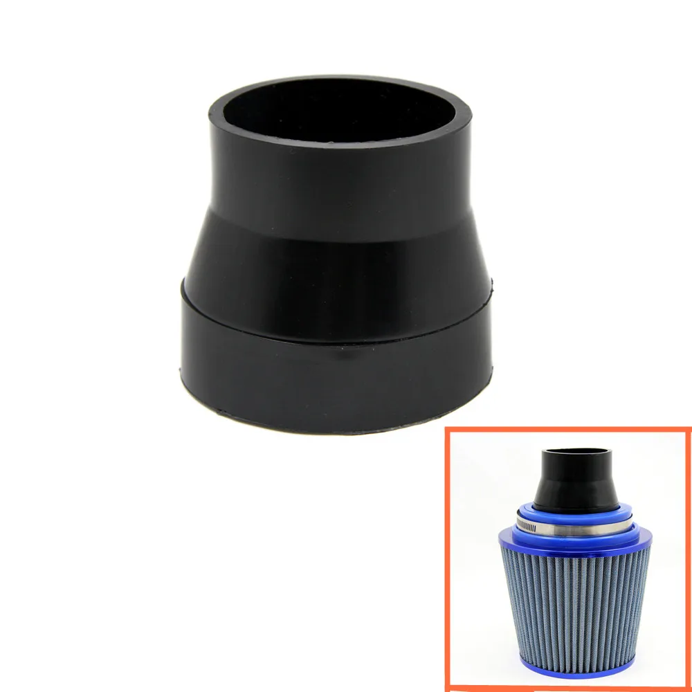 Universal 3" 2.5" (76 63MM) Air Intake filter Pipe Rubber Hose Reducer Motorcycle Air filter