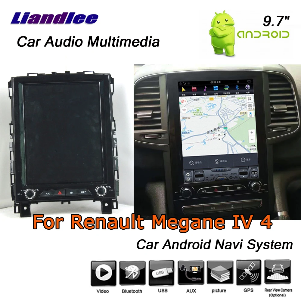 Liandlee 9," Android для Renault Megane 4 IV~ стерео видео Автомобильный вертикальный экран Wifi BT gps карта Navi навигационная система