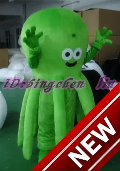 

2018 New Green Octopus Mr Cartoon Character Costume Cosplay Mascot Custom Products Custom Free Shipping