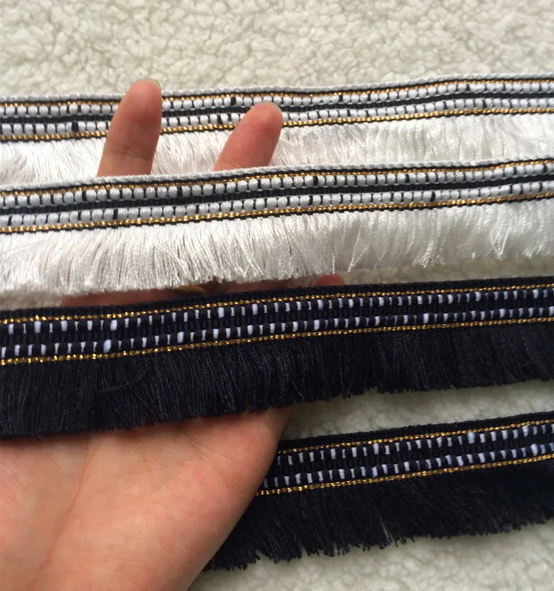 

Knit Fringe Lace Trims Embroidered Tassels Lace Fabric For Decor Sewing Craft Macrame