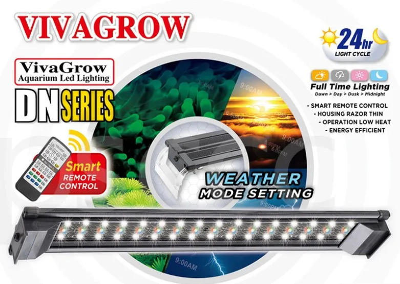 VIVAGROW DN-120 морской аквариум светодиодное освещение полный спектр Led коралловый