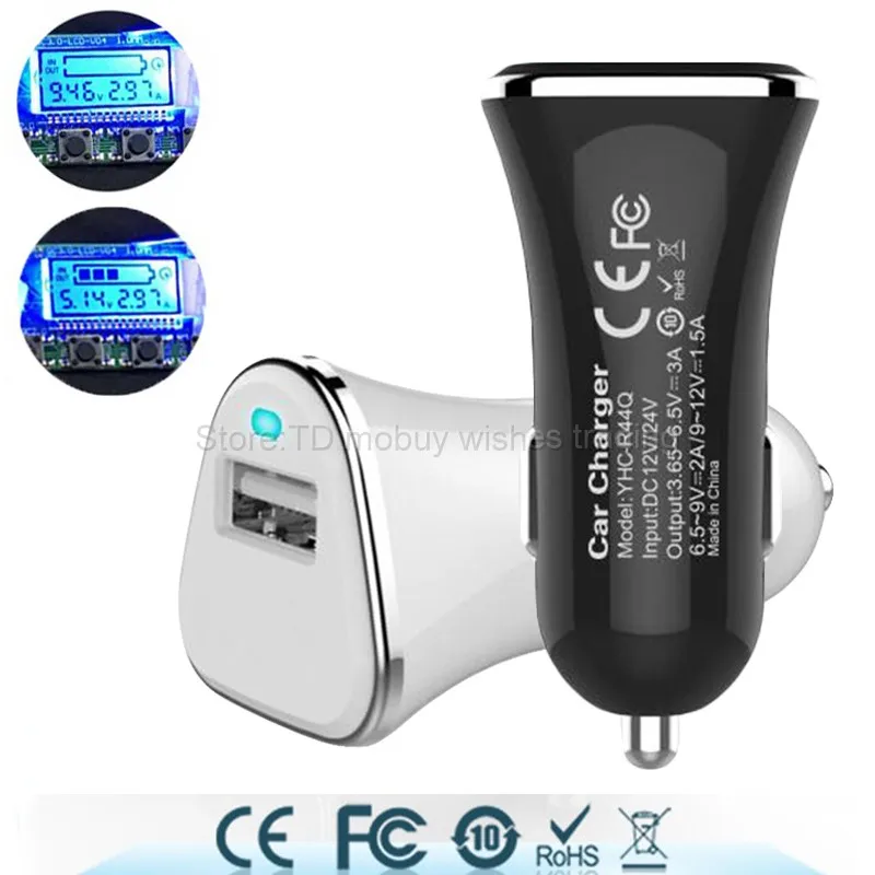 Quick Charge QC 3.0 Fast USB Car Mobile Phone Auto Charger for Xiaomi
