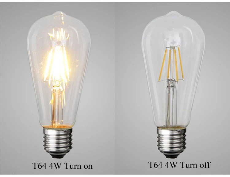 Новейший подвесной светильник s Edison светодиодный светильник лампы 4 Вт 6 Вт 8 Вт лампы E27 220 в подвесной Домашний Светильник ing ультра яркий светодиодный светильник накаливания