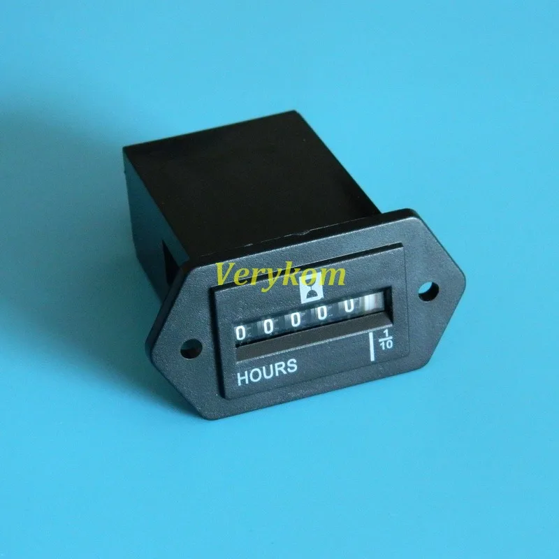 6 Digits 100-250V AC Hour Meter Complete Sealed Quartz Timer Counter SYS-1 12v 24v dc ac 110v 220v digital timer timer switch programmable timer switch time switch