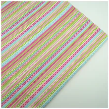 Syunss, хлопок саржевая ткань раскраска в полоску Печатный пэчворк DIY ручной работы одеяло занавес текстильная ткань материал швейная ткань