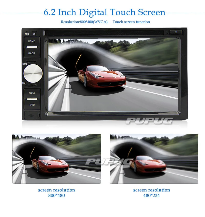 Clearance Double 2 din New universal Car Radio GPS Navigation Double din Car DVD Player Car Bluetooth Stereo video+Free Camera+Free Map 5