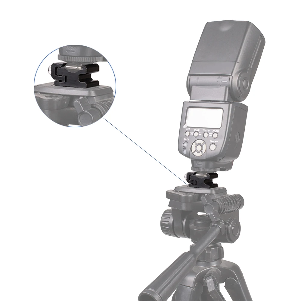 GAQOU Холодный башмак Горячий башмак CNC 1/4 резьбовой винт держатель для вспышки адаптер триггер для Carnon Nikon DSLR камеры аксессуары
