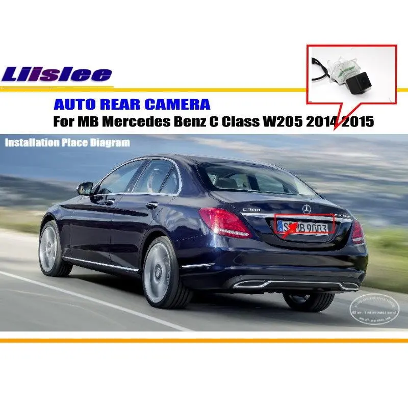 Liislee заднего Камера для Mercedes Benz C Class W205 /назад парковка Камера/NTST PAL/ лампы номерных знаков OEM