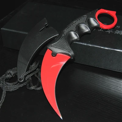 CS GO бабочка в ноже Karambit складной нож тренировочный нож подарок balisong Практичный Нож не заточенный металл - Цвет: 16