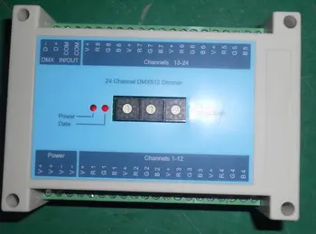 

24 channel(8*3channel) DMX dimmer,with switch for setting dmx address by hand