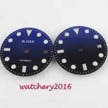 28,5 мм стерильный серый синий циферблат fit ETA 2824 2836 mingzhu 2813 мужские часы