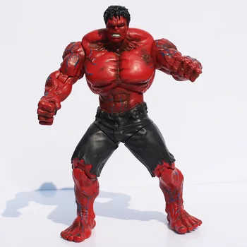 

1Pcs Super Heroes Figures The Red Hulk PVC Action Figure Super Hero Toy Dolls Joint Moveable 25cm Great Gift