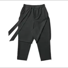 M~ 5XL! Новинка, Мужская одежда, большие размеры, GD Haren's feet, брюки универсальные, индивидуальные, ложные, два клуба, штаны для отдыха, девять костюмов