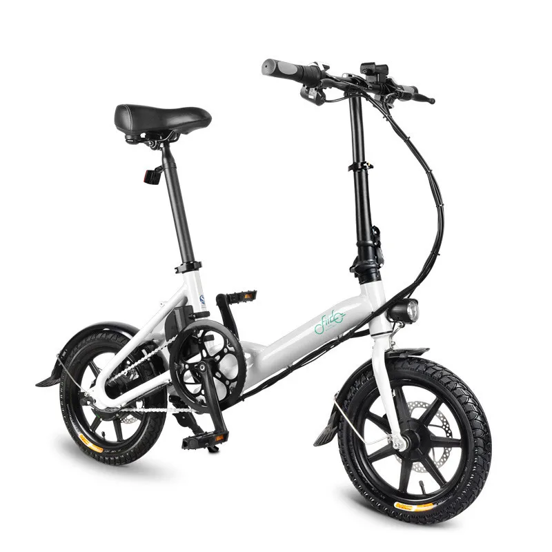 Perfect Fiido D3 Mini Electric Bike Two Wheels Electric Bicycle 14 Inch 36V 250W Adults Portable Foldable Electric Bicycle With Seat 2