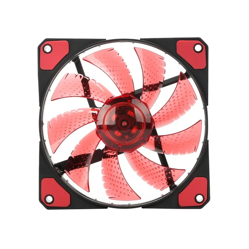 

Hot 15 LED Light Quite 120mm DC 12V 4Pin PC Computer Case Cooling Cool Fan Mod Good Quality 5 Color