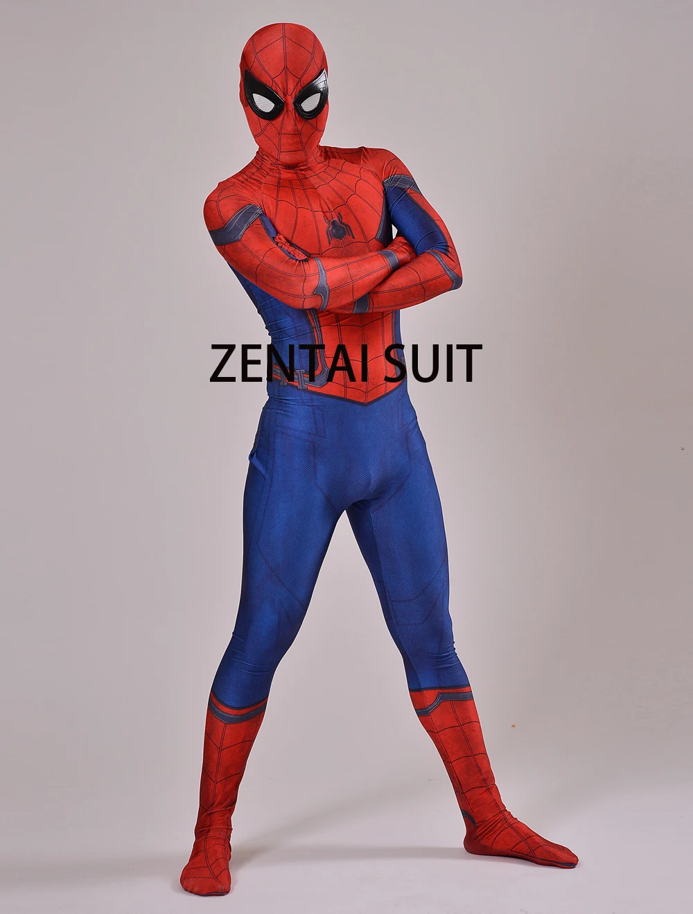 Spiderman costume online This family-friendly costume is super easy and comfortable, with a beanie-style hat instead of a mask, Spidey sunglasses to conceal your identity, and a costume T-shirt printed to look just like Spider-Man's red and blue webbed suit.