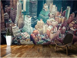На заказ фото обои, Нью-Йорк центр города, 3D обои для гостиной настенная живопись обои настенные водостойкие обои