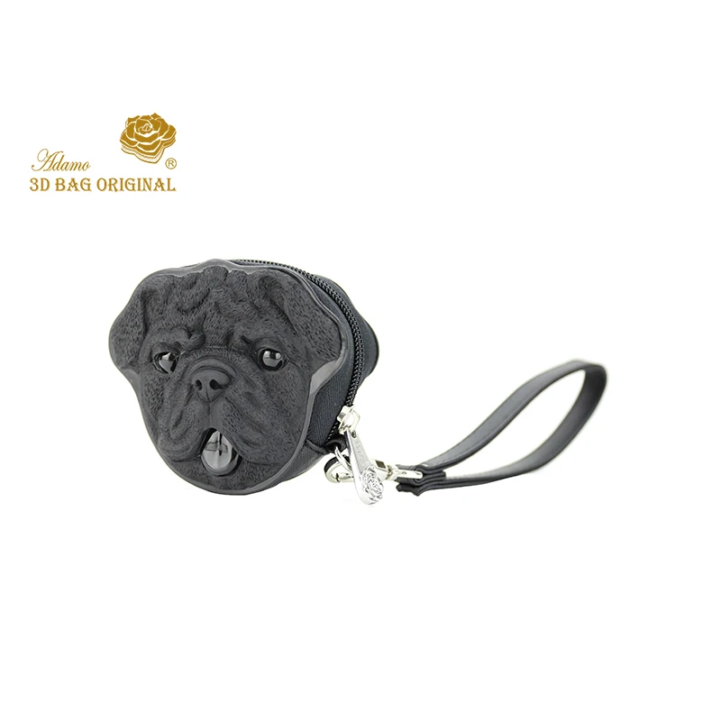Adamo 3D сумка бульдог портмоне с Плетеный бумажник женский маленький кошелек на молнии Карманный Кошелек для монет женский кошелек