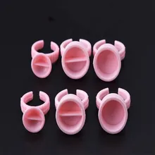 Розовые одноразовые кольца чашка колпачки для тату краски чернила кольца тату оборудование 100 шт набор красных колец Держатель чернил