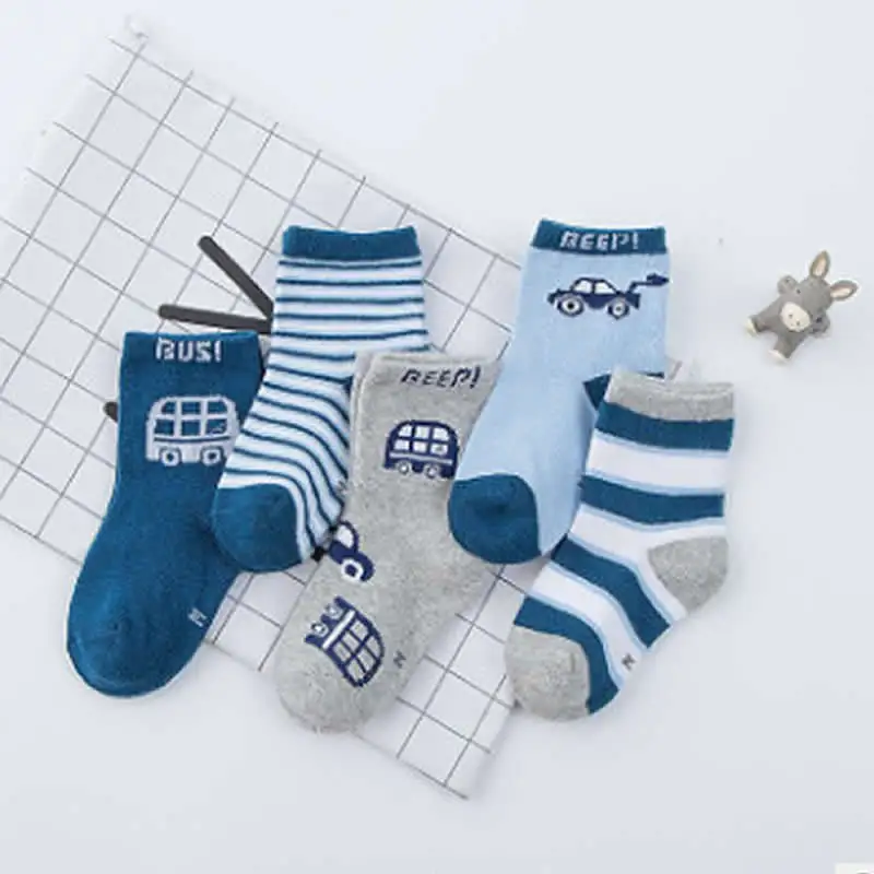 

children socks cotton cartoon baby crocodiles socks wholesale 5 pairs/bag children short socks kids boy girl infant clothes