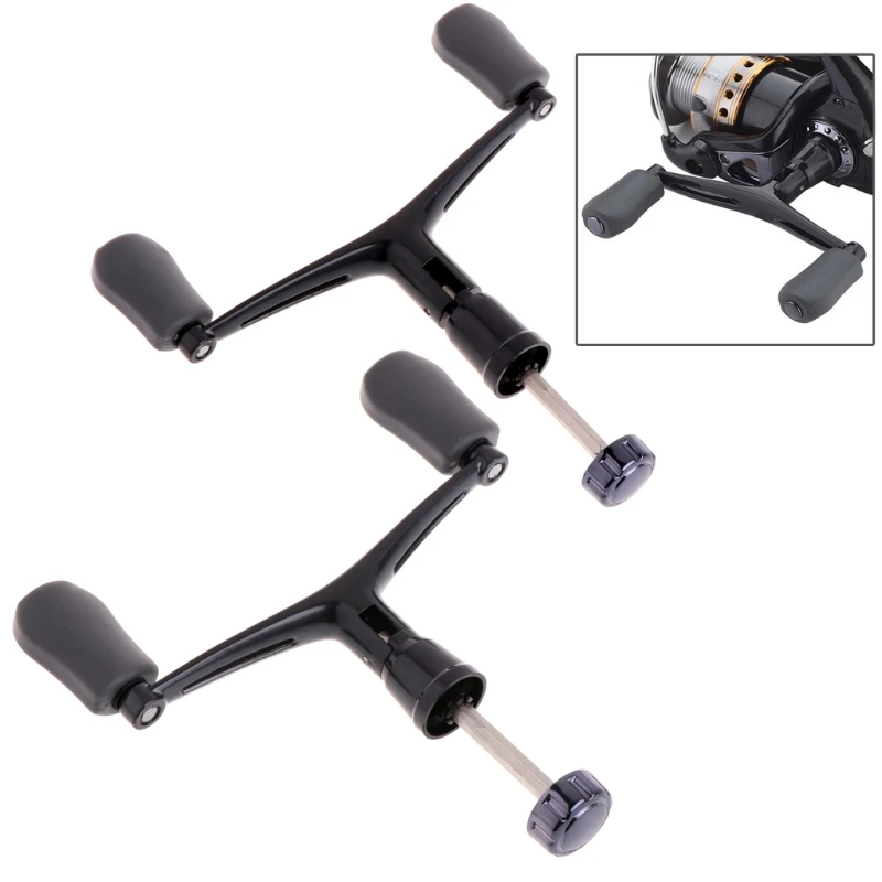 

Fishing Handle Reel Double Knob Replacement Spinning Accessories Aluminum Alloy