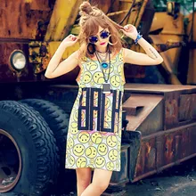 Высококачественная Новая модная летняя майка с бретелями, футболки, женское платье, майки повседневные без рукавов с героями мультфильмов, женская одежда 8 цветов