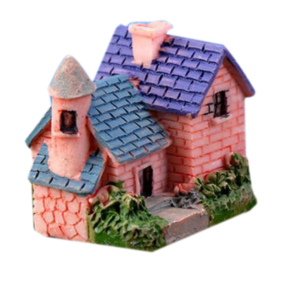

Fairy Garden Miniatures Decorations1PC Mini Villas Ornaments for Terrarium Moss Bonsai Flowerpot Home Resin Craft Random Style