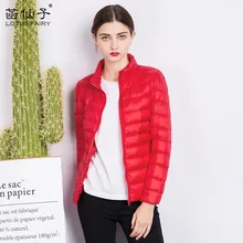 

Light feather Coats Long Sleeve Outerwear Colors womens down jackets brands Winter Zipper Warm Slim 90% White Duck Parkas Femme