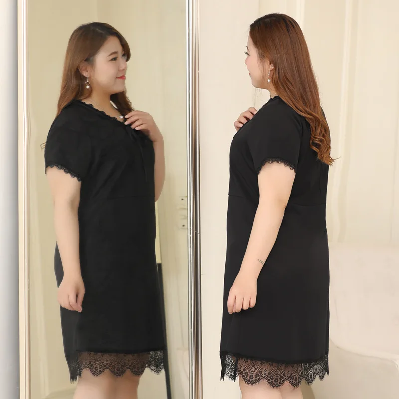 Большие размеры 10XL 8XL 6XL 4XL женское летнее платье с короткими рукавами элегантное