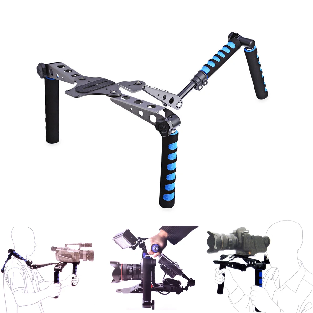 Pro Camera DSLR Movie Kit Foldable Shoulder Mount Rig Stabilizer for