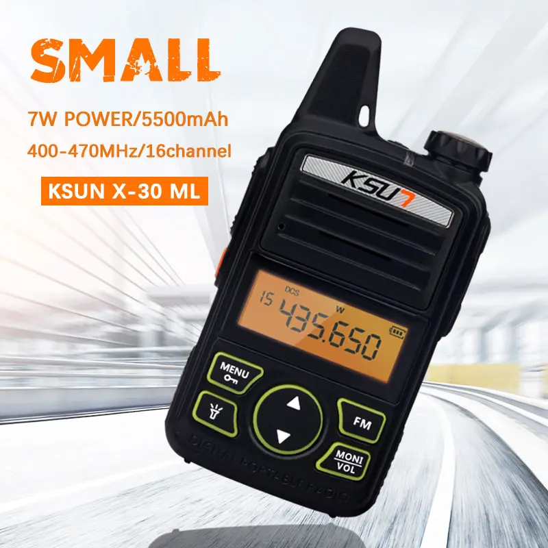 

Portable Radio Set KSUN X-30TFSI Mini Walkie Talkie UHF Handheld Two Way Ham Radio Communicator HF Transceiver Amateur Handy