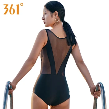 

361 Transparent Swimsuit 2018 Sexy Mesh Bikini Female Bathers Bathing Suit Women Black One Piece Swimsuit Women Sheer Swimwear