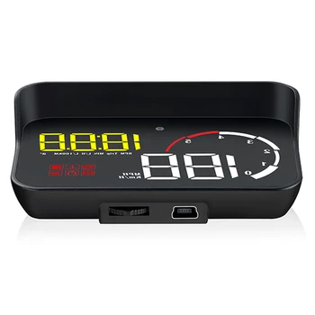 

M10 Color LED Screen Car HUD Overspeed Warning Alarm System Windshield Projector Universal Head-Up Display