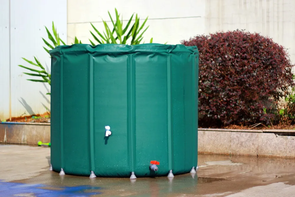 

500L (D800mm X H1000mm) rain water collection foldable bucket outdoor buckets folding water tank PVC compressible water butt
