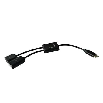 

2in1 USB-C 3.1 Male To USB 2.0 A + Micro Female Host OTG Hub Cable