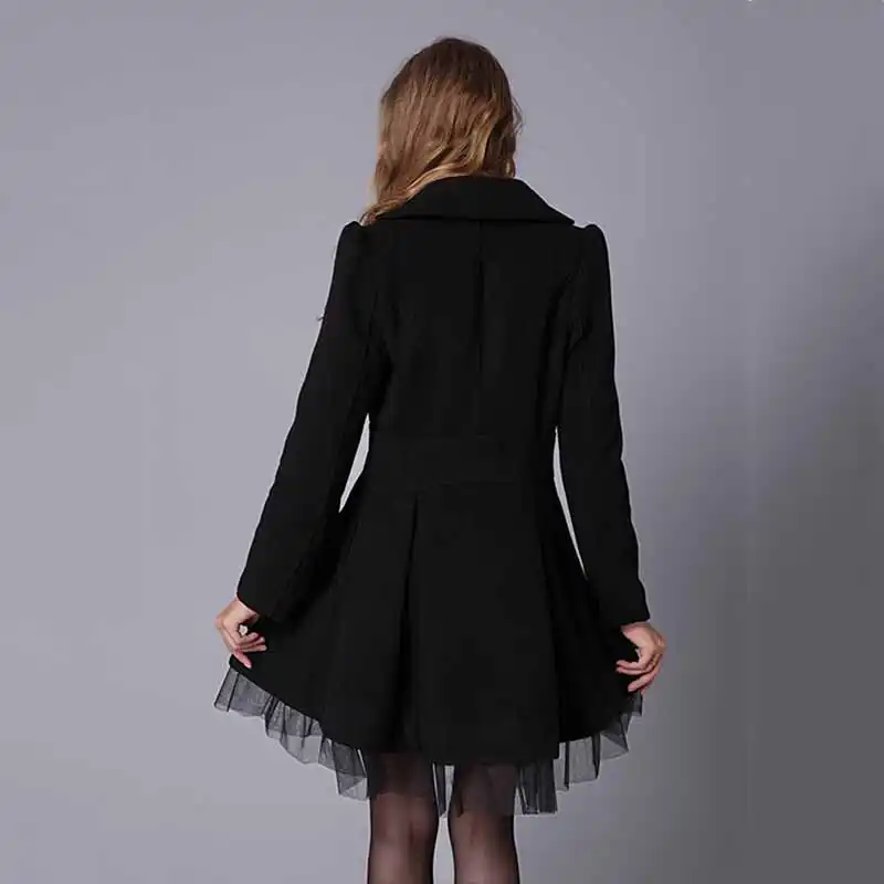 Abrigo de lana con doble botonadura, moda de invierno 2020