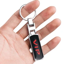 3D логотип Vip Металлический Брелок хромированная эмблема бейдж Мотоцикл Авто DIY Украшение Брелок стильное автомобильное кольцо аксессуары