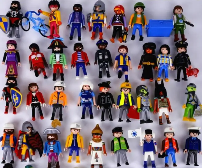 Оригинальные фигурки Playmobil игрушки полицейских пиратов принцесс случайно