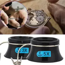Высокая точность 3X 5X ювелирные часы Ремонт лупа с зажимом часы техническое обслуживание инструмент увеличить часы часть
