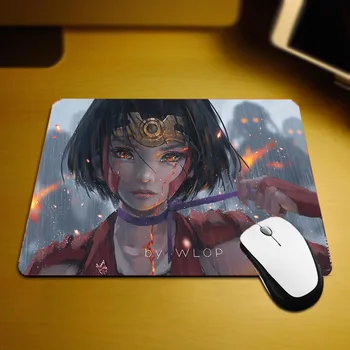 

Mairuige The Beauty Cute Anime Girls Mousepad Kabaneri of The Iron Fortress/Koutetsujou No Kabaneri Kimono Pattern Mouse Pad
