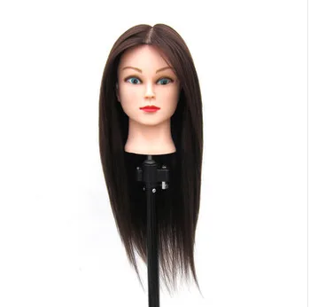 

Hot Sale Mannequin Professional Training Head High Temperature Fiber Hairdresser Mannequin Head Of Hair Great Quality Dummy