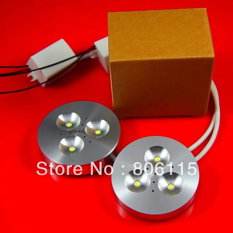 

High Power 3x1W LED Puck light ,3x2W LED Ceiling light ,20pcs/lot ,free shipping