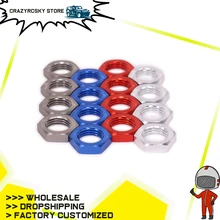 RCAWD 4 шт. 17 мм Шестигранная гайка переходника колеса шаг резьбы 1,25 мм для некоторых RC хобби модель автомобиля Hobao N10219 гайка колеса 1/8